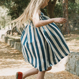 Light Navy Stripes Dress light Navy