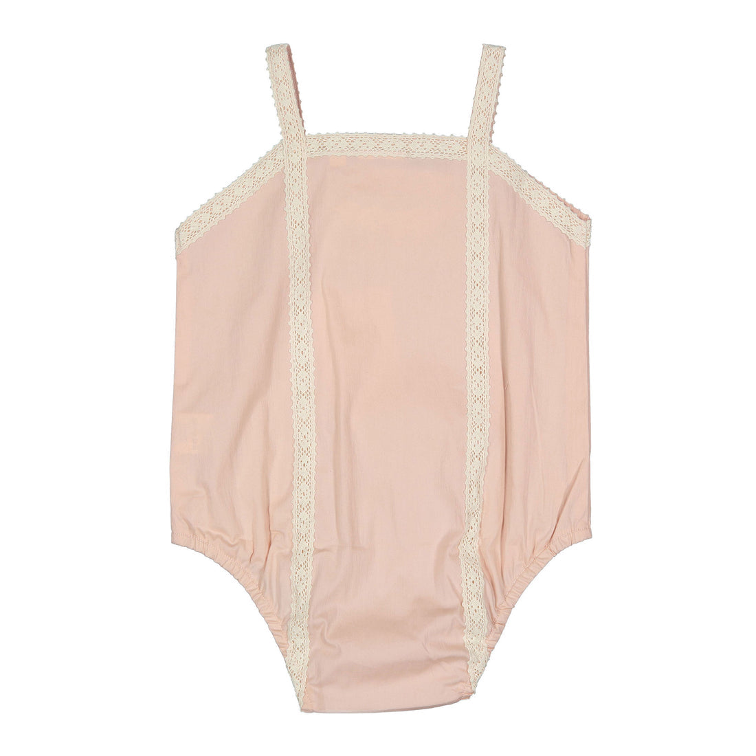 Salmon Lace Romper