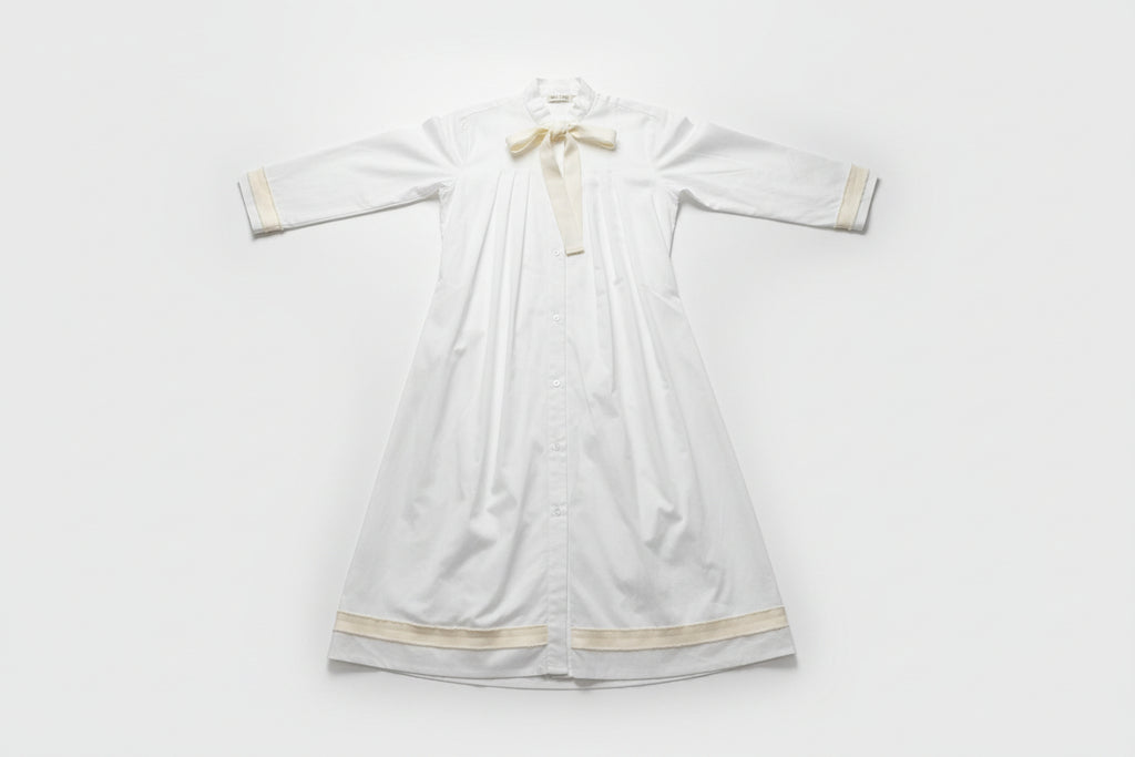 Poplin Frida Night Shirt Dress Pearl
