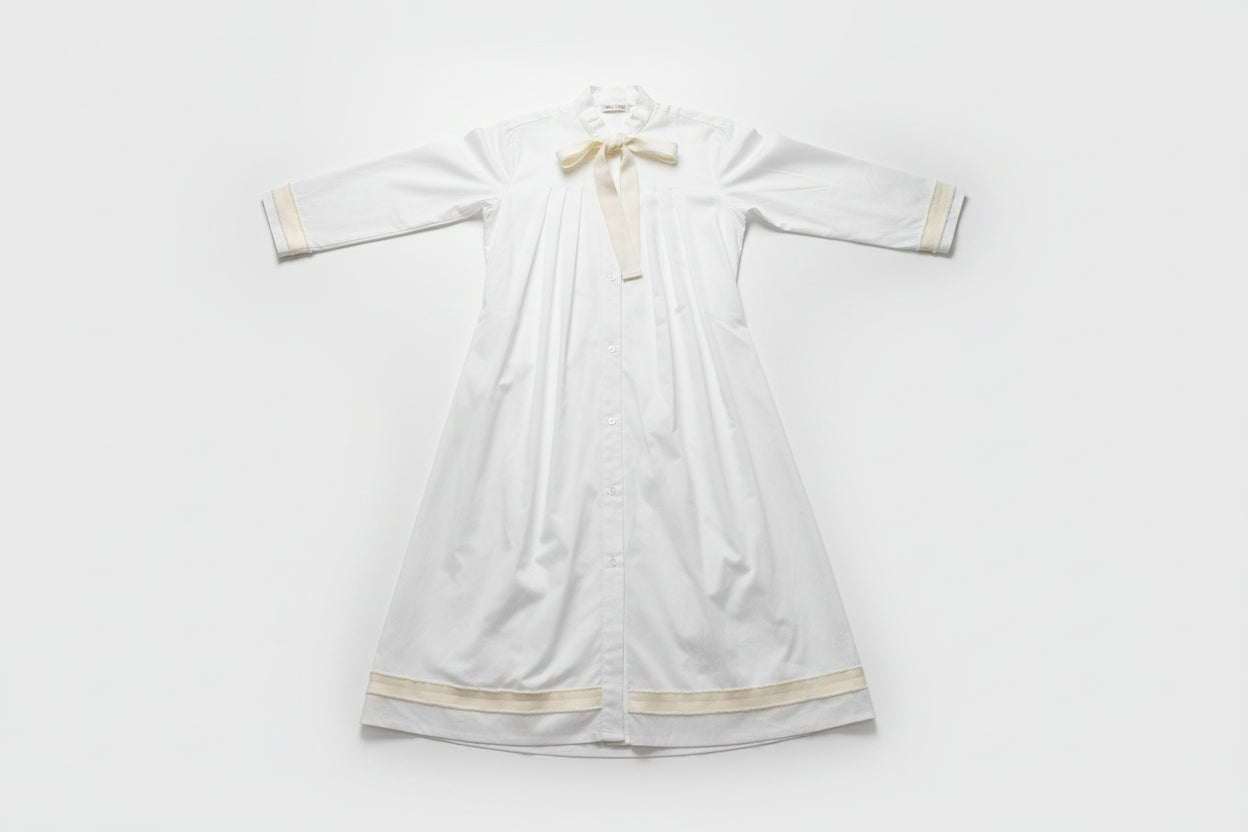 Poplin Frida Night Shirt Dress Pearl