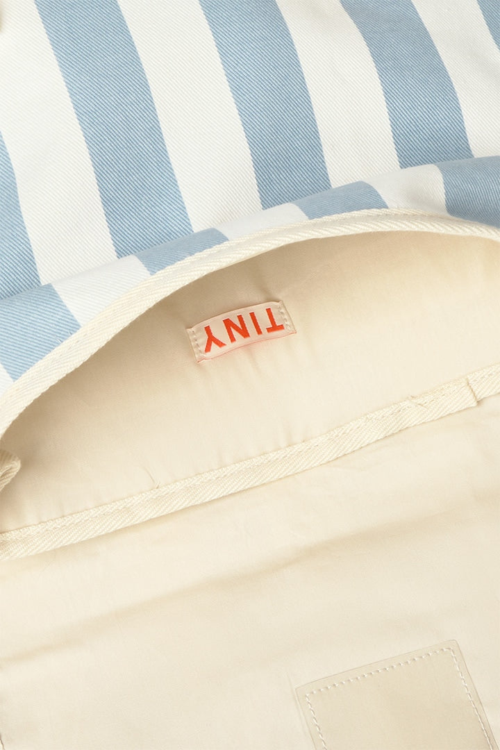 Blue Stripes Backpackwashed Blue