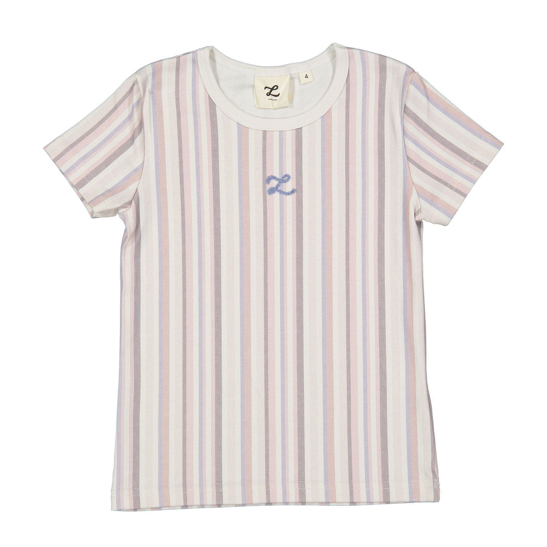 Striped Herringbone Short Sleeve Tee