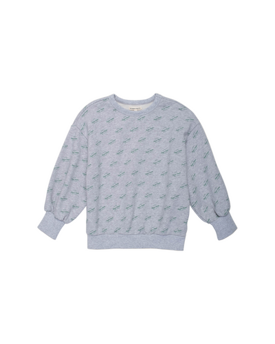 F25k1206 The Sunday Collective organic weekend sweatshirt in Heather Grey