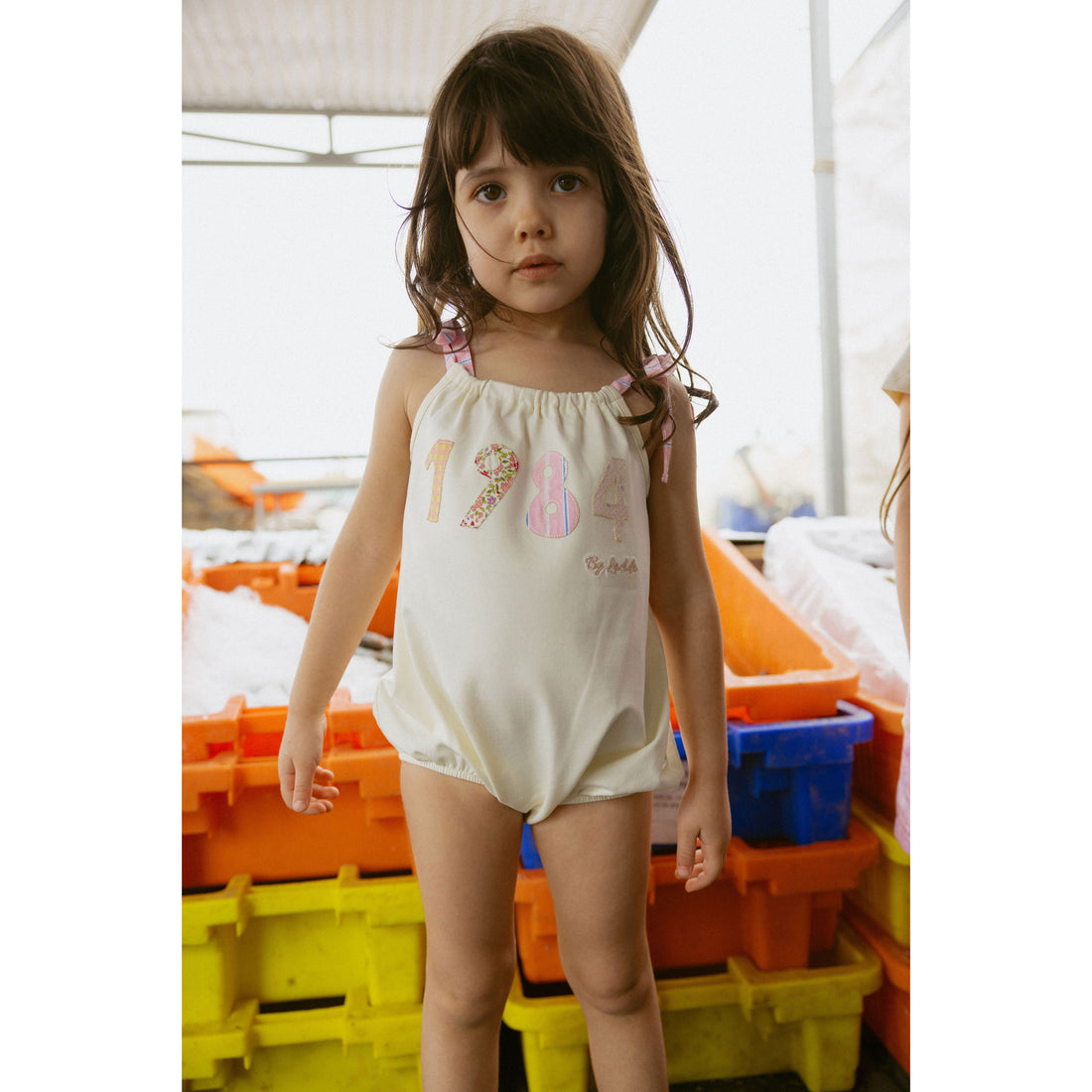 1984368 Patchwork Logo Bodysuit