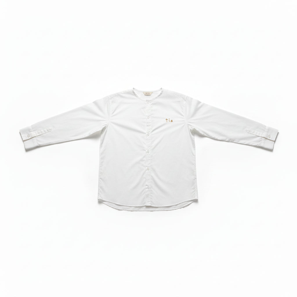 Poplin Oxford Shirt Pearl