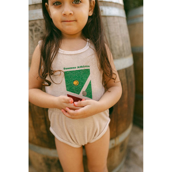 Oatmeal Terry Romper
