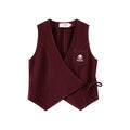 Burgundy Wrap Vest