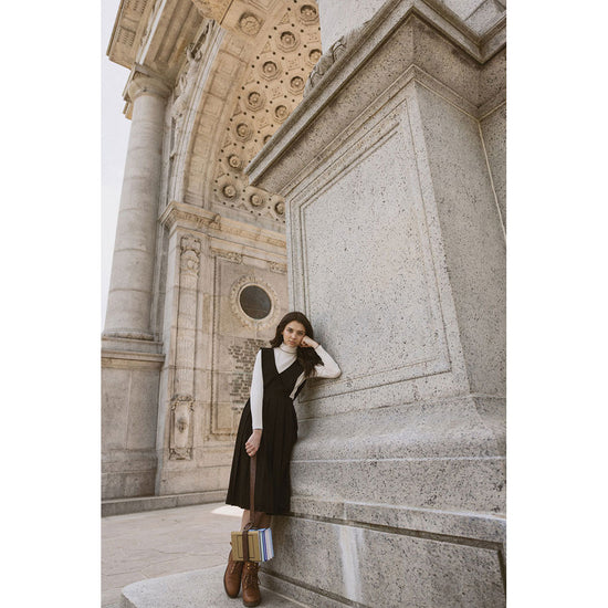 Ava scalloped trim turtleneck