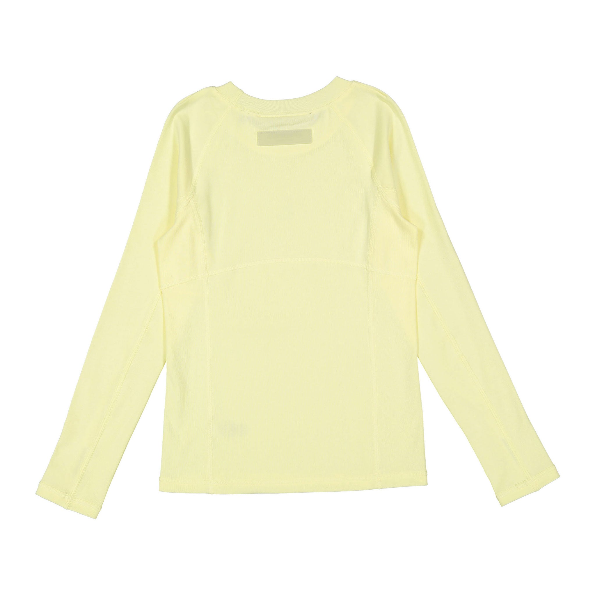 ELS2604 Pale Yellow E Logo Stitch Tee