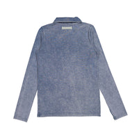 Elements blue wash E logo polo