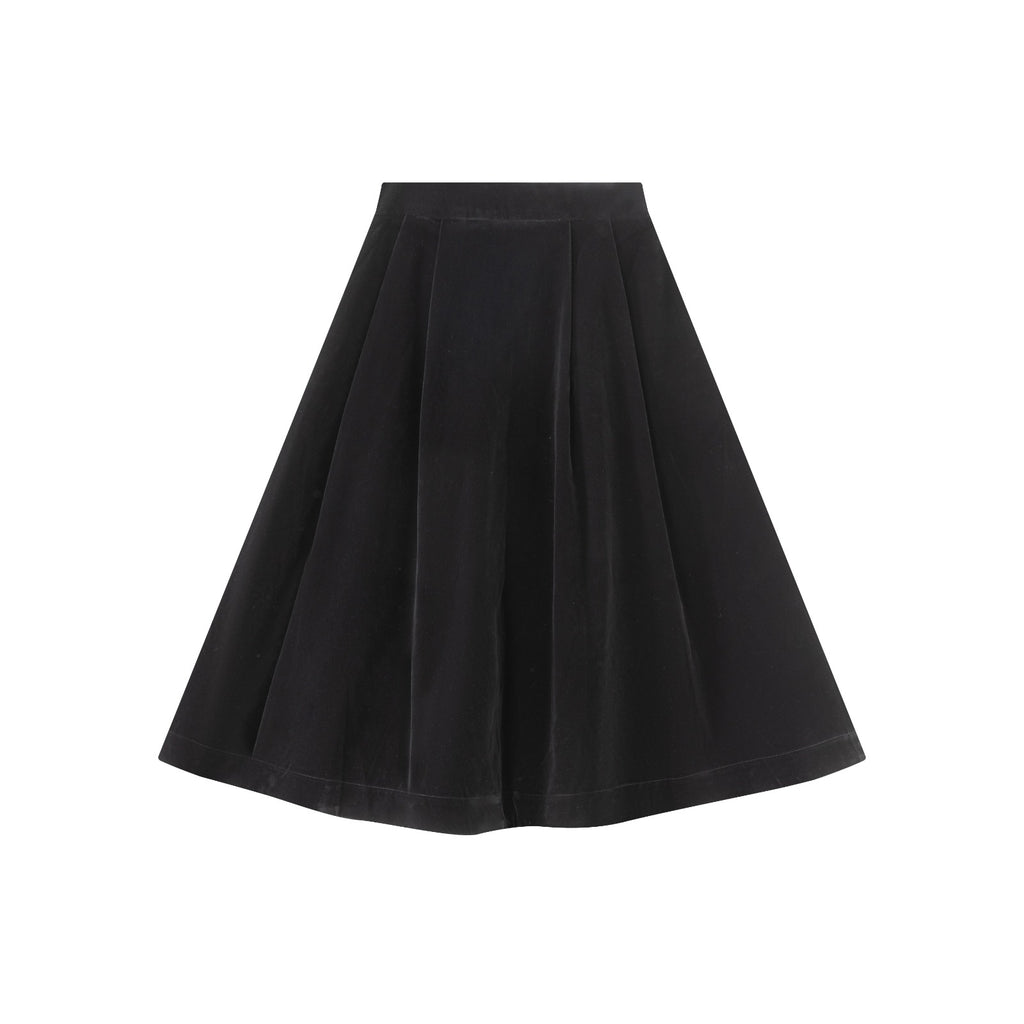 Black Velvet Skirt