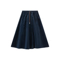 Navy Corduroy Skirt
