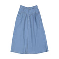 CH25129B Classic Clubhouse Light Denim Maxi Skirt
