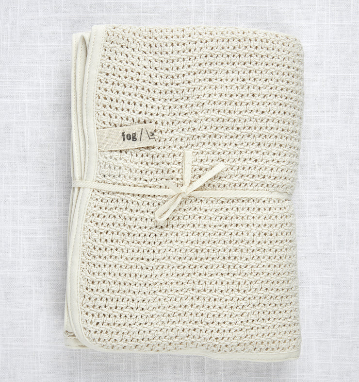 Fog linen Bamboo knit blanket