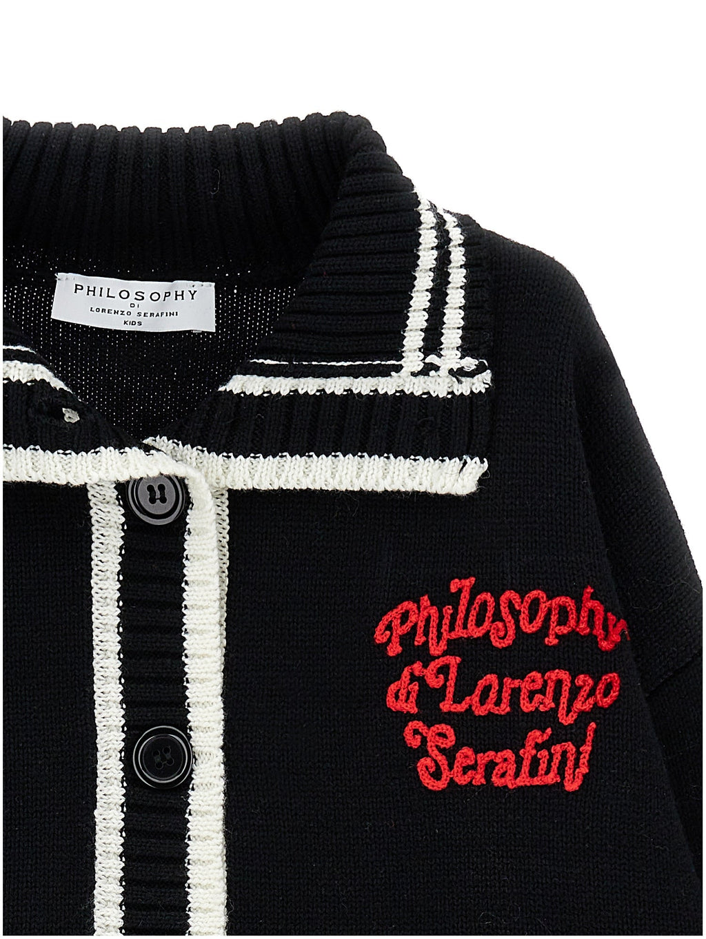 I9F804 6062 Philosophy FW25  LS Cardigan W Logo