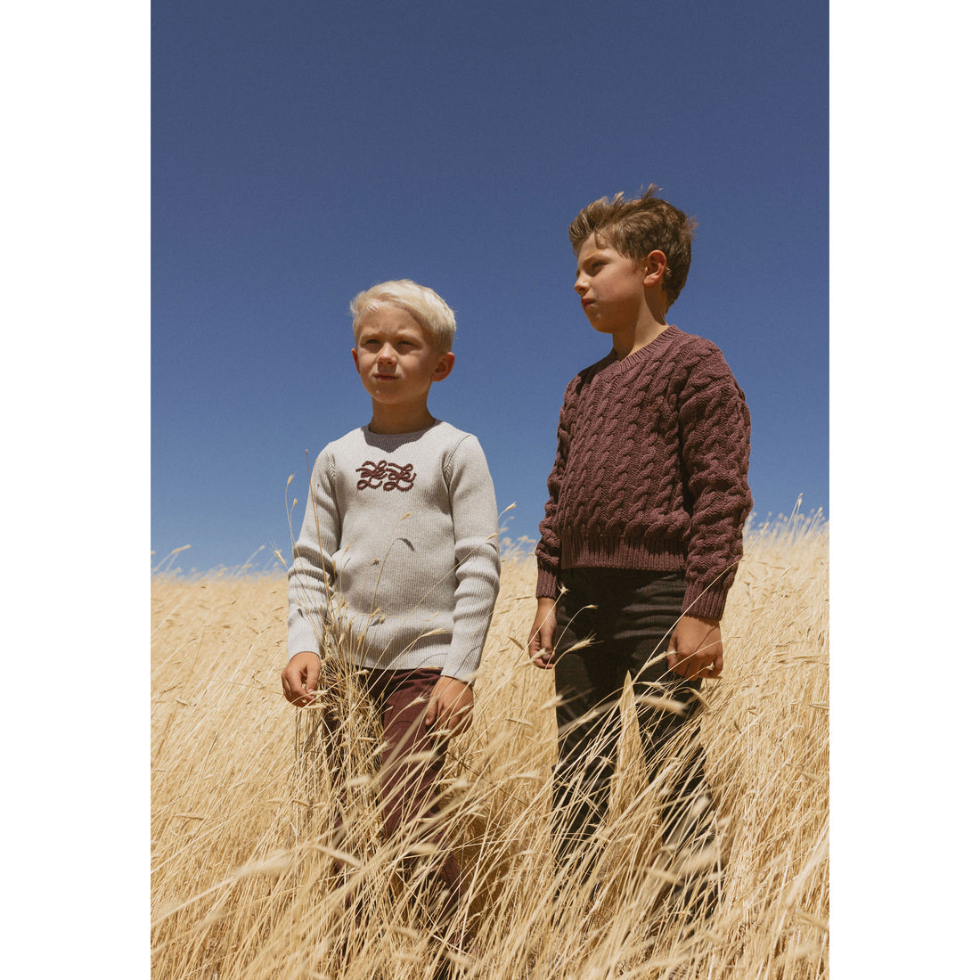 LBL216 Ladida Suéter de punto en mezcla de jaspeado gris claro