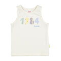 1984369 White Patchwork Blue Tank