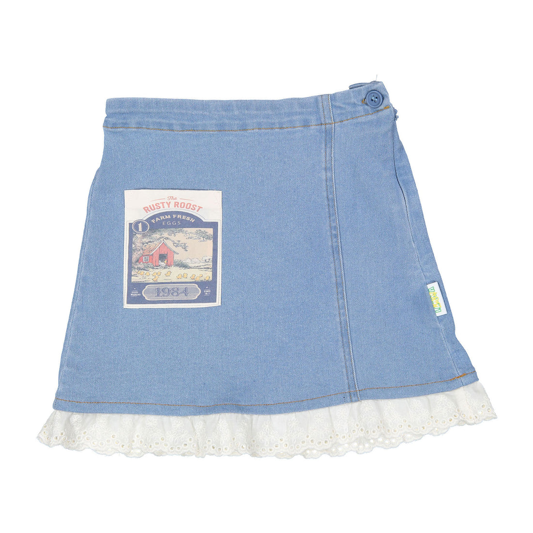 1984376 Denim Eyelet Skirt