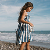 Light Navy Stripes Dress light Navy