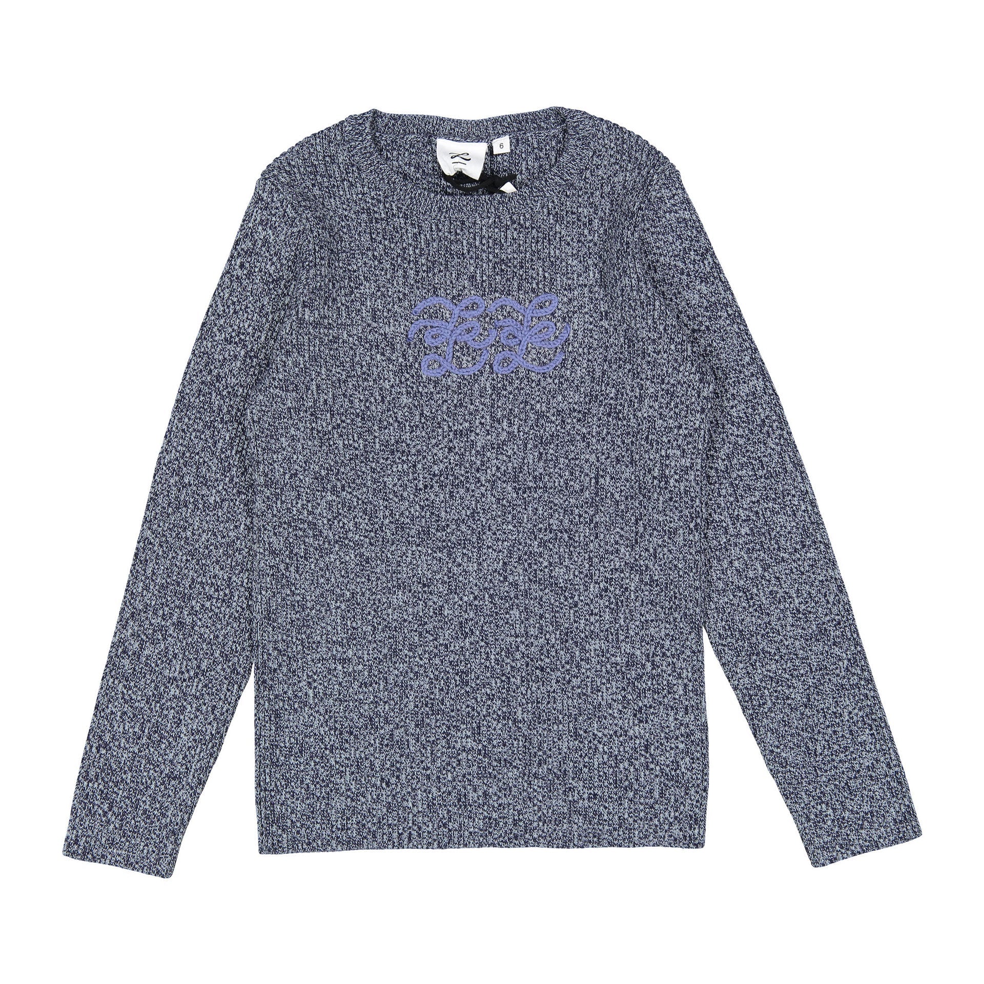 LBL217 Suéter de punto en mezcla azul Ladida