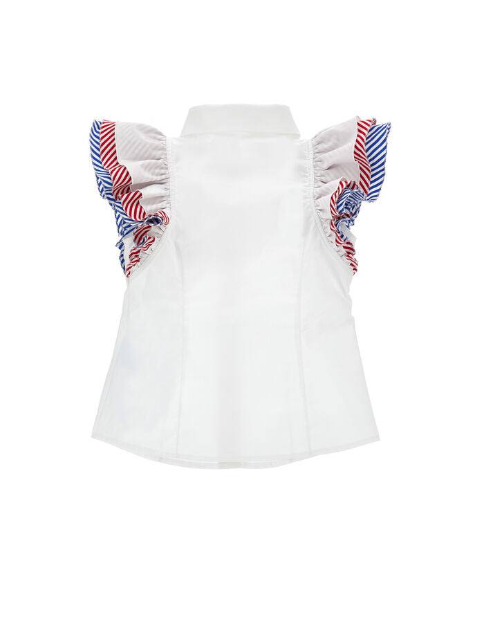 Monnalisa Shirt With Embroidery