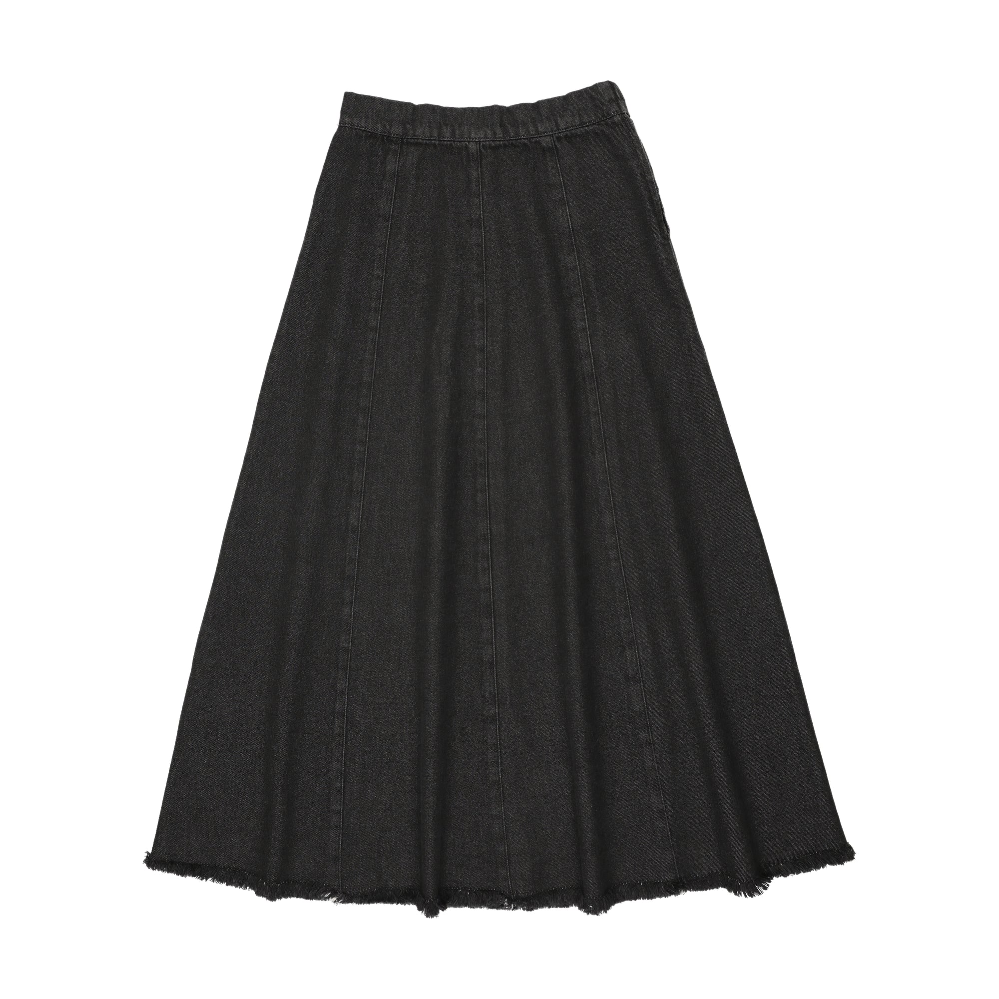 Kin Kin Maxi Paneled Denim Skirt