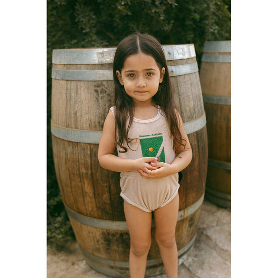 Oatmeal Terry Romper