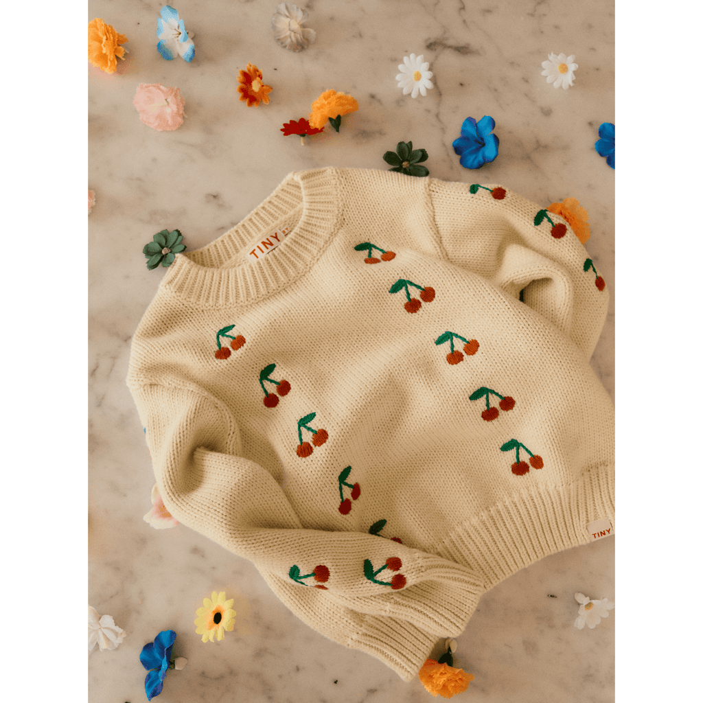 Mini Cherries Sweater dusty Yellow