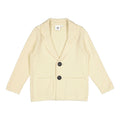 Cream Knit Blazer