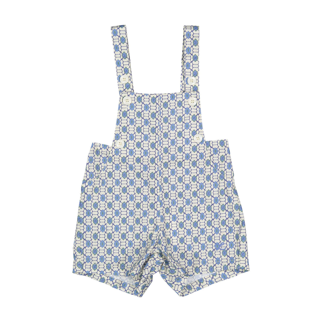 Blue Geo Overalls