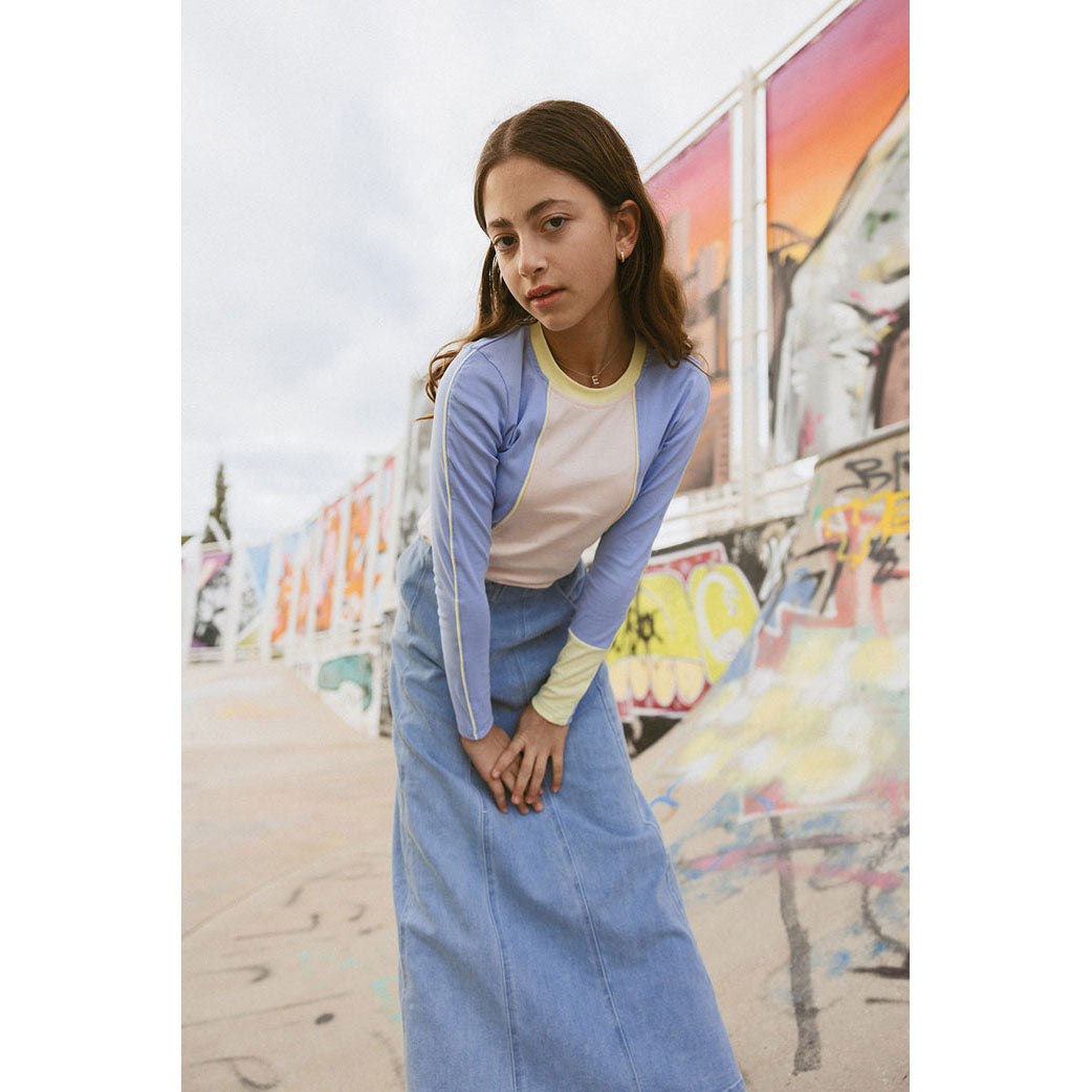 CH25104 Pastel Blocked Tee