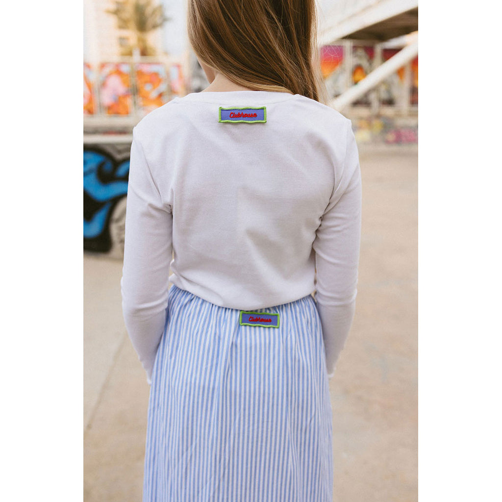CH25131 Striped A-line Skirt