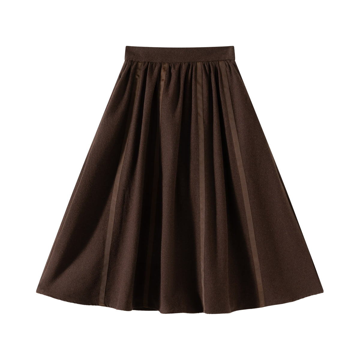 Brown Striped Skirt