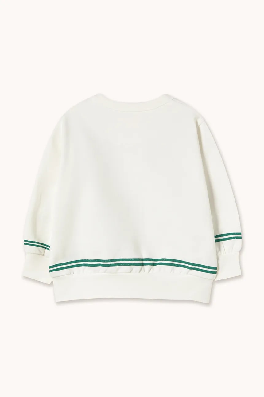 Red Roses Graphic Sweatshirt Off White