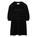 A00325 SONIA RYKIEL BLACK LOGO 3/4 SLEEVE DRESS