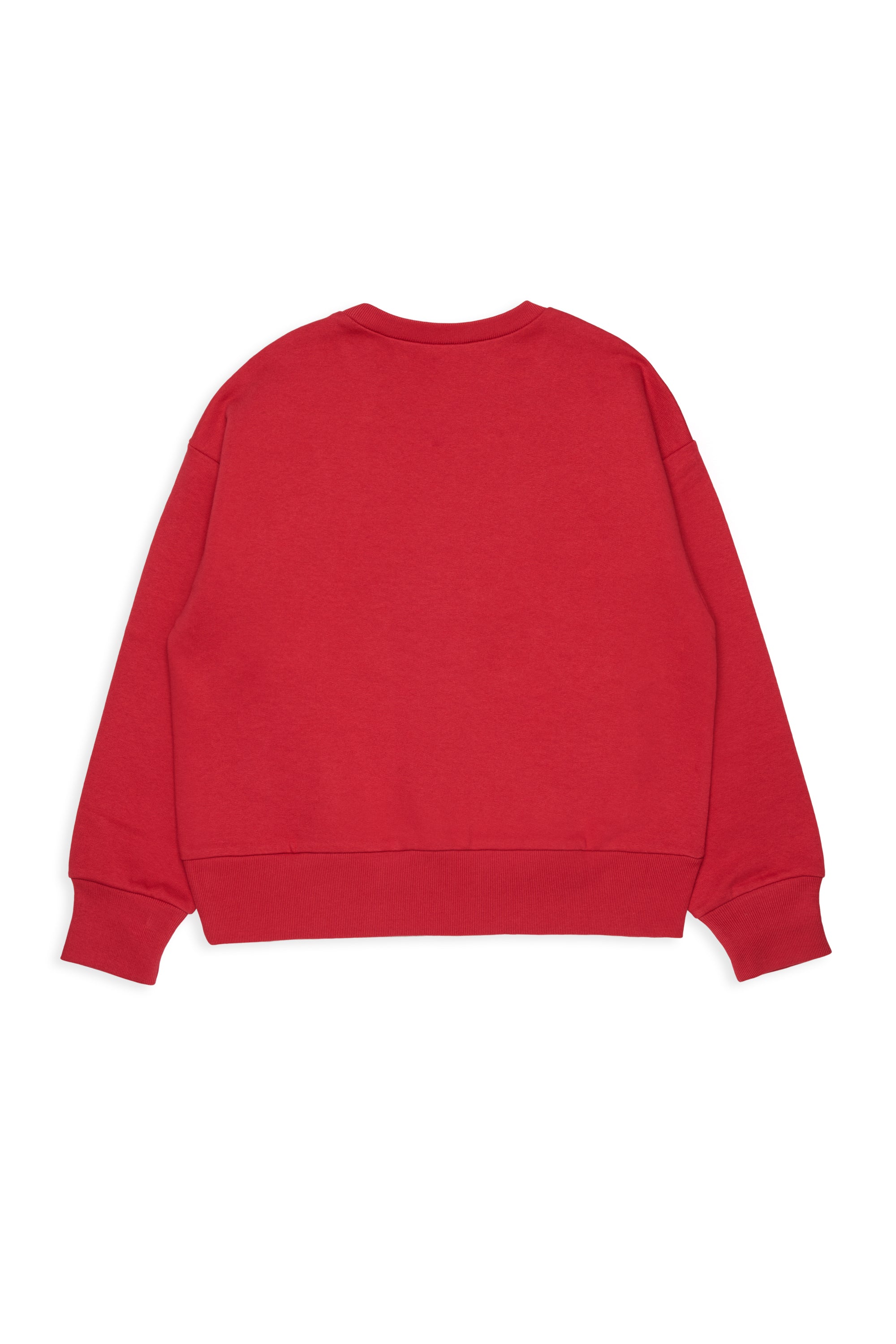 SWEATSHIRT WITH I HEART N21 AROUND COLLAR - CORAL RED