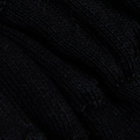 LS MIDI SWEAT DRESS WITH LOGO AROUND NECK - BLACK