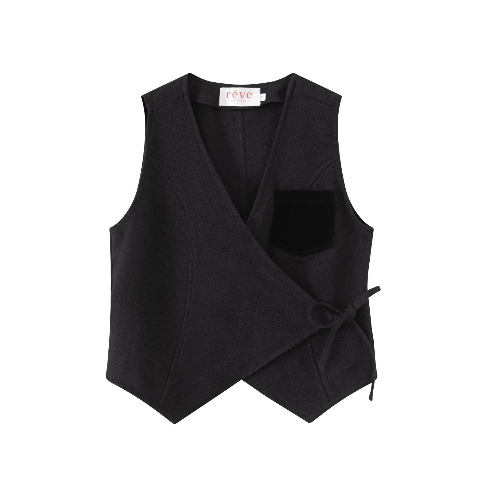 Black Wrap Vest