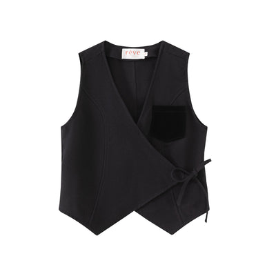 Black Wrap Vest