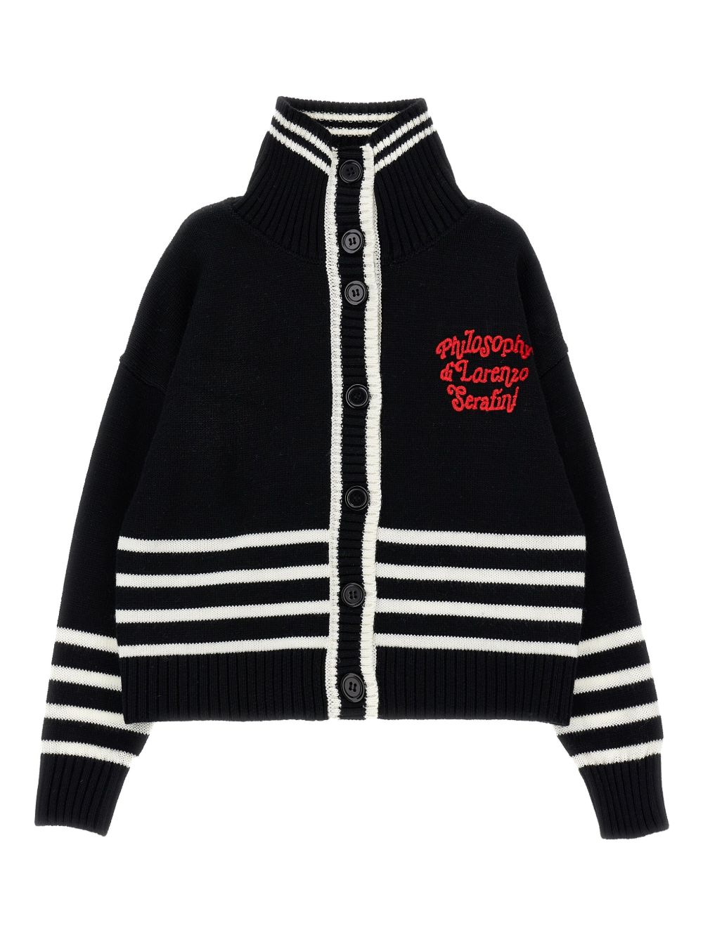 I9F804 6062 Philosophy FW25  LS Cardigan W Logo