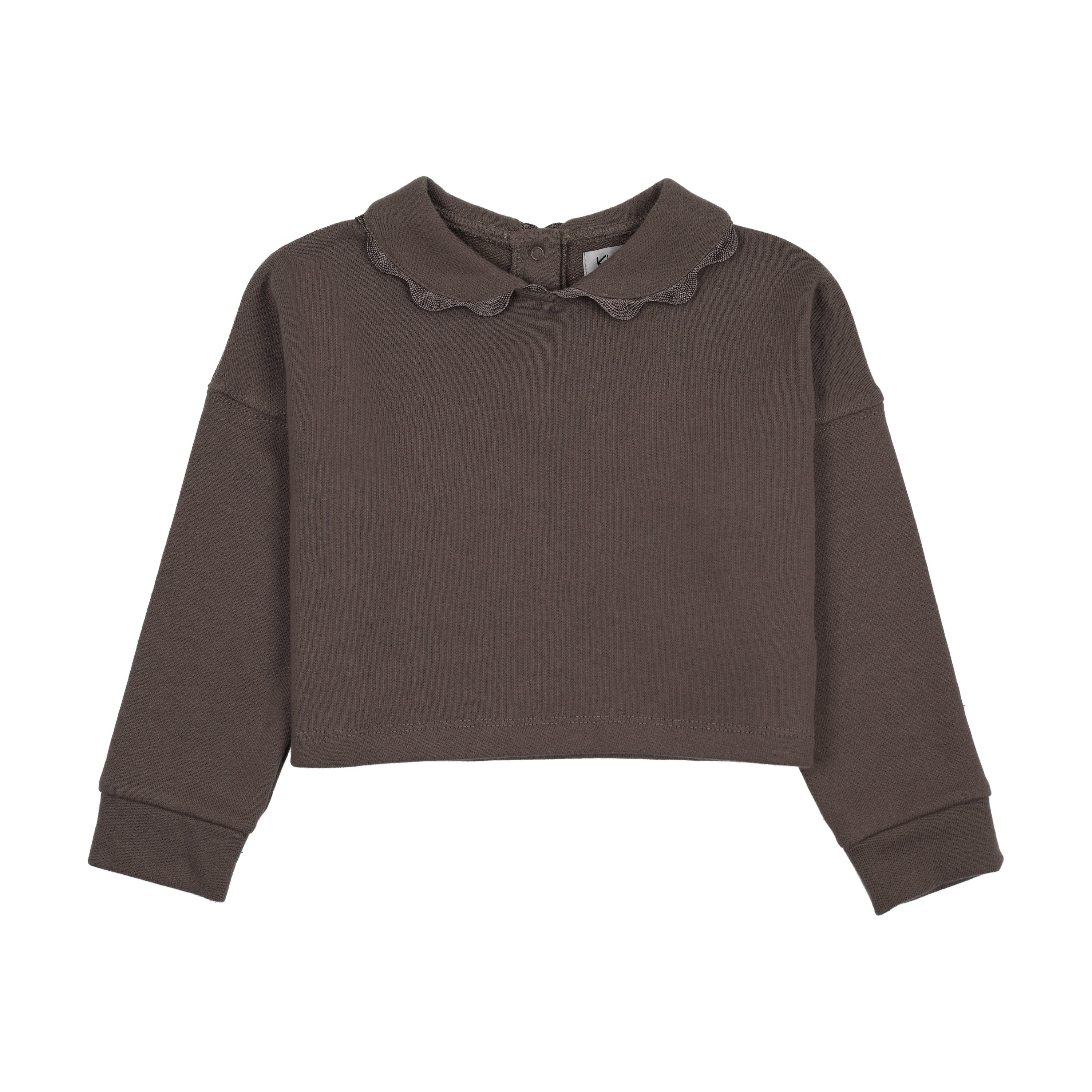 Kin Kin Trimmed Collar Sweatshirt