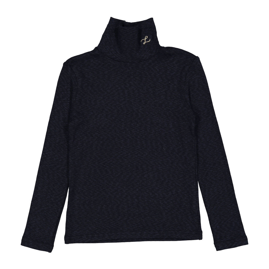LBL62A Ladida Jersey de cuello alto de punto negro