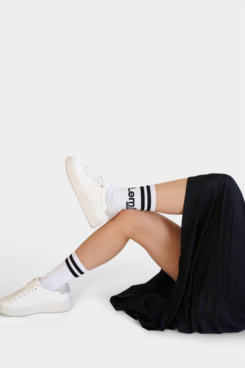 White Crew Socks