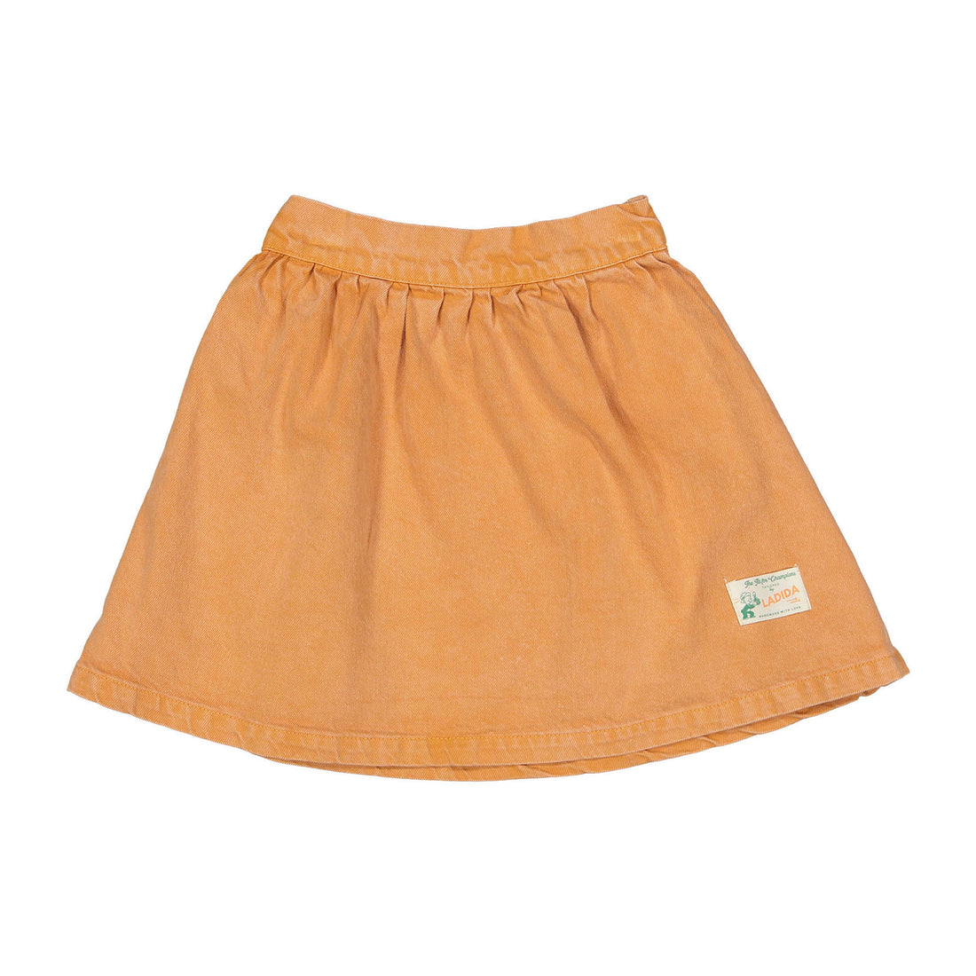 Funday Orange Denim Skirt