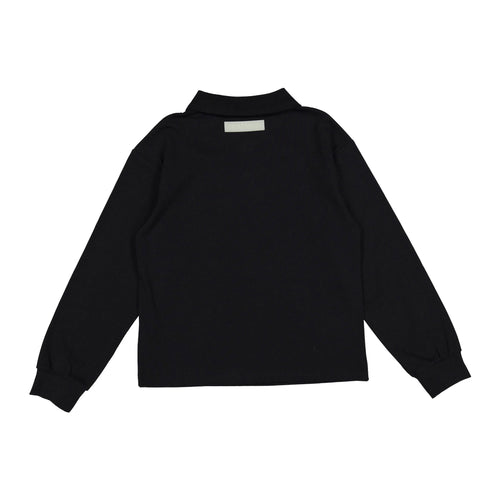 ELS2634 Black E Logo Polo