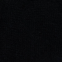 KNIT CARDIGAN WITH JACQUARD FLOWERS ON BACK - BLACK