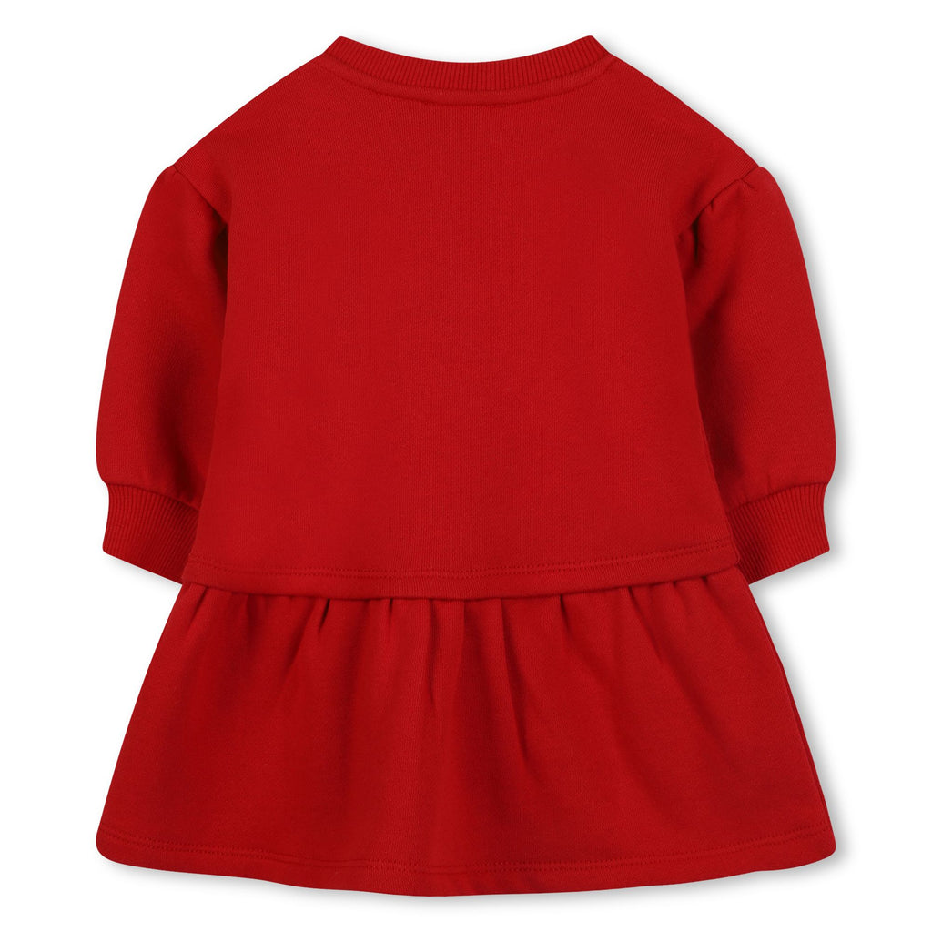 K61273 KENZO DARK RED SWEATSHIRT DRESS