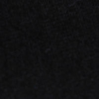 SHORT PUFFER JACKET WITH ATTACHED SCARF - BLACK
