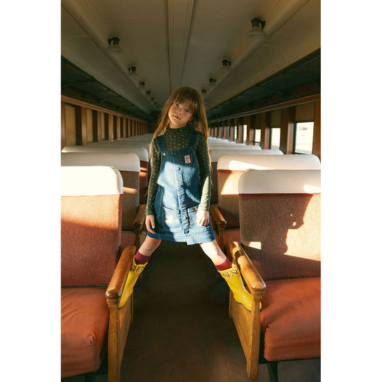 198413 1984 Denim Overall Jumper With Duck Embroidery