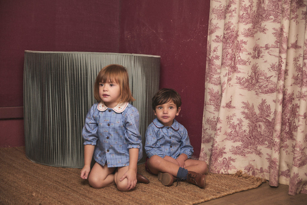 Camisa con cuello Peter Pan Catherina de Birinit